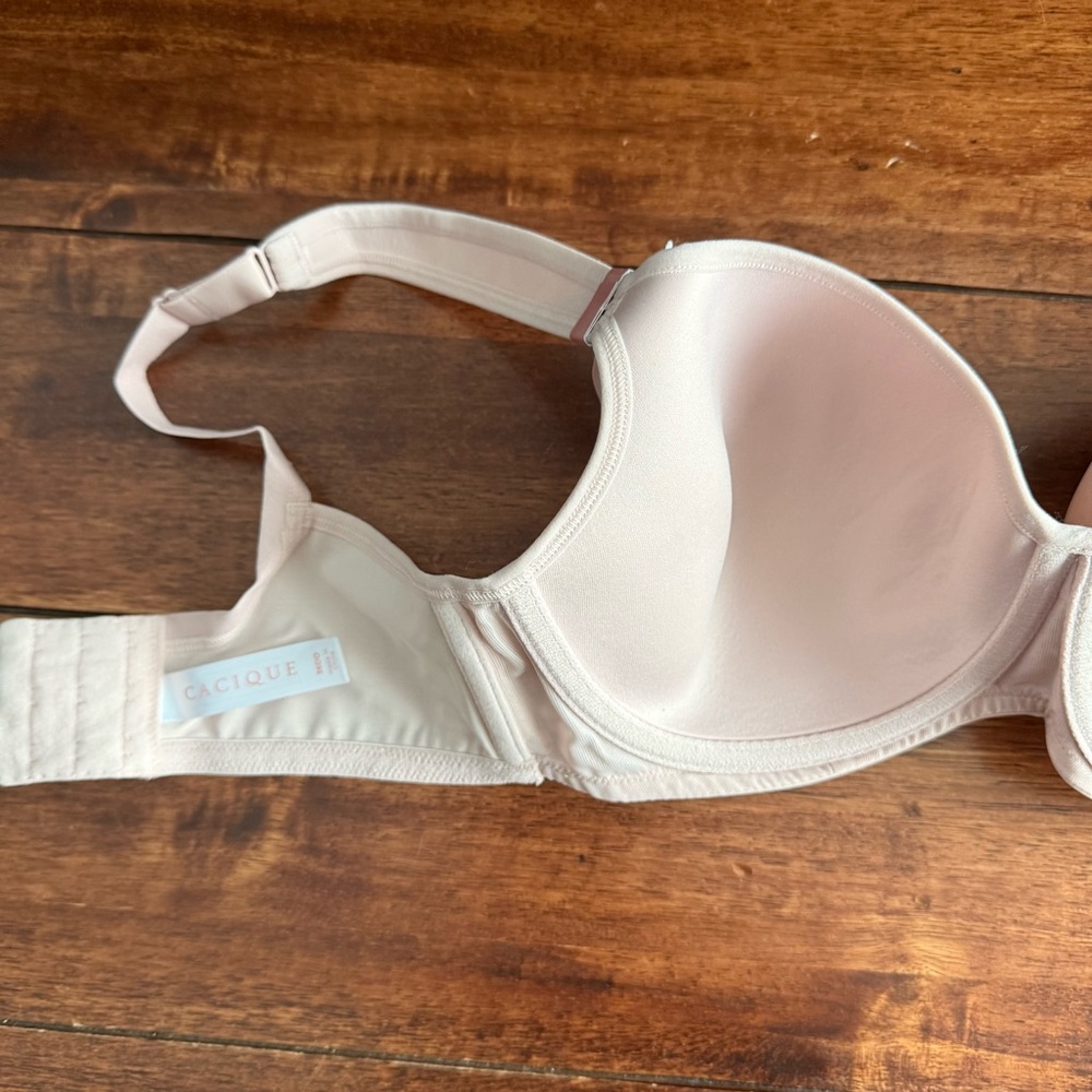 Cacique Pink Lightly Lined Balconette Bra Size 36DD - Picture 7 of 9